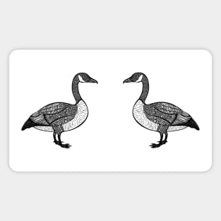 Canada Geese in Love - cute bird design - light colors Magnet